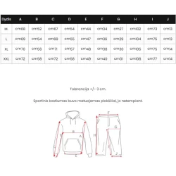 Pelēks vīriešu treniņtērps Toni