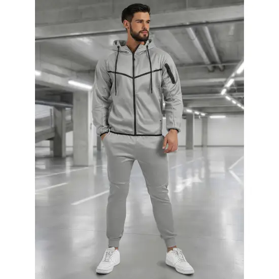 Gaiši pelēks vīriešu komplekts Jake