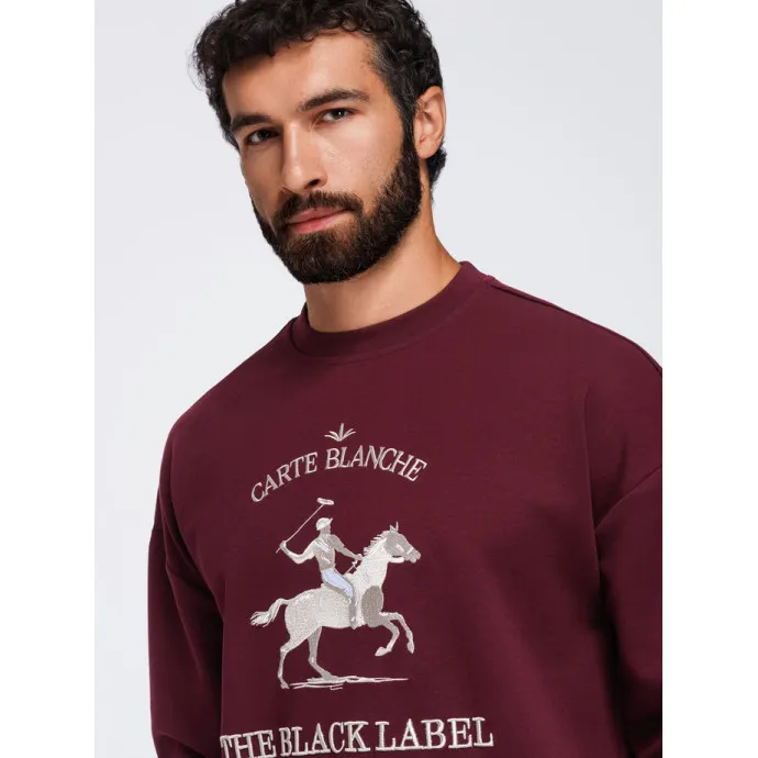 Vīriešu bordo krāsas džemperis „Carte“