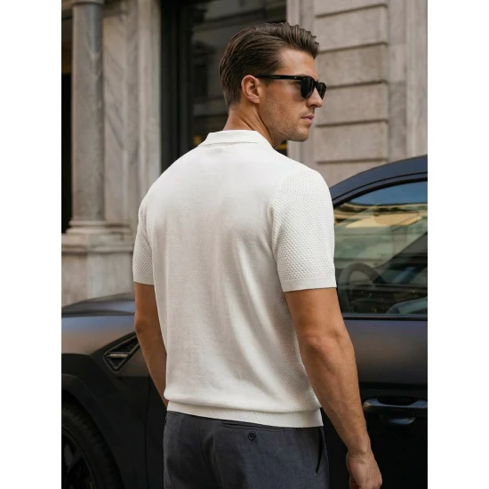 Vīriešu baltas polo krekli Street