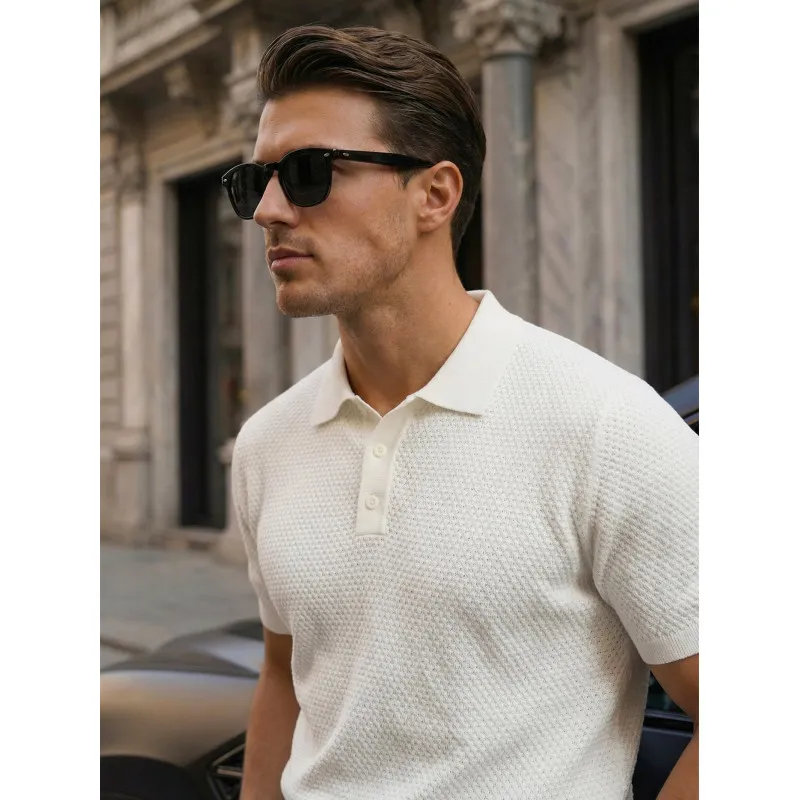 Vīriešu baltas polo krekli Street POLO T-krekls