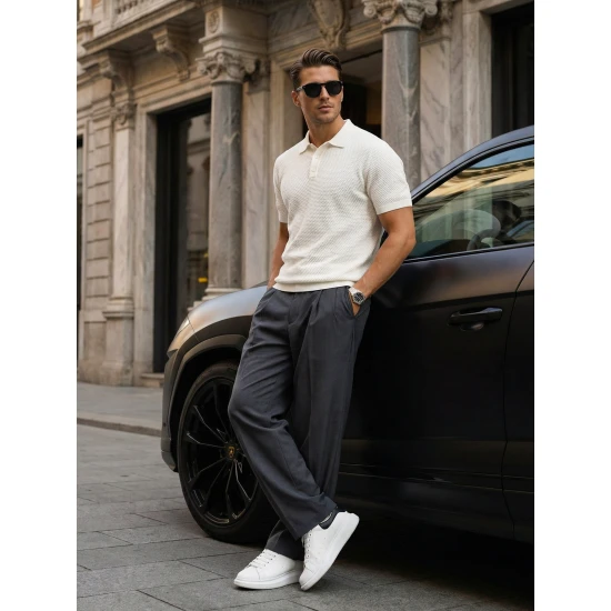 Vīriešu baltas polo krekli Street