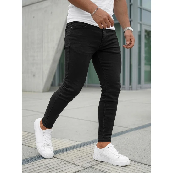 Vīriešu melnās džinsas