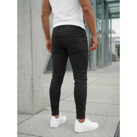 Vīriešu melnās džinsas