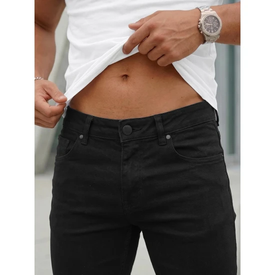 Vīriešu melnās džinsas