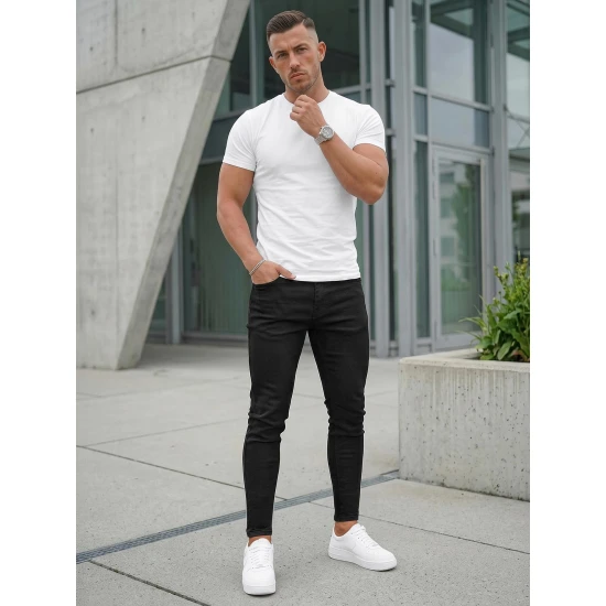 Vīriešu melnās džinsas