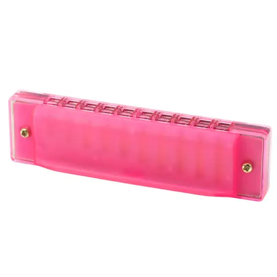 Rozā 10 caurumu mutes harmonikas iesācējiem Mūzikas instrumentai