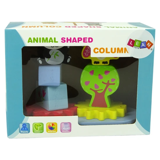 Wooden Animals Sorter Owl Panda Gears