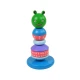 Wooden Educational Pyramid Frog Green Balancing Tower