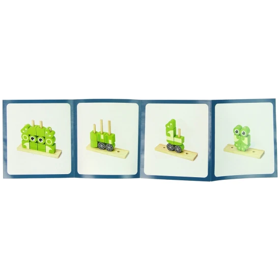 Creative Spatial Wooden Bricks 3D Frog Puzzle
