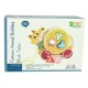 Pull-along fox on wheels sorter wooden blocks
