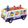 Koka arkādes spēle Dodgeball Police Bus Koka rotaļlietas
