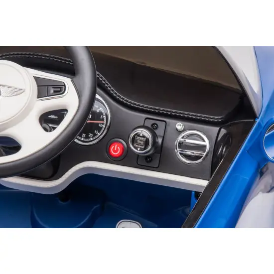 Bentley Mulsanne zilais elektromobilis