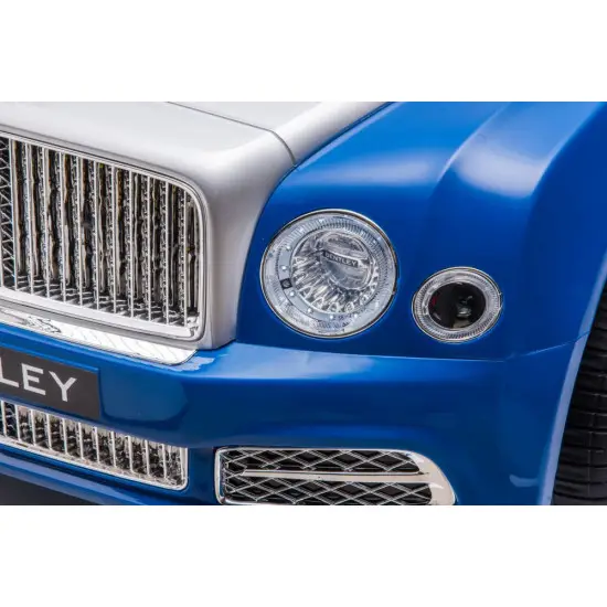 Bentley Mulsanne zilais elektromobilis