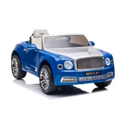 Bentley Mulsanne zilais elektromobilis