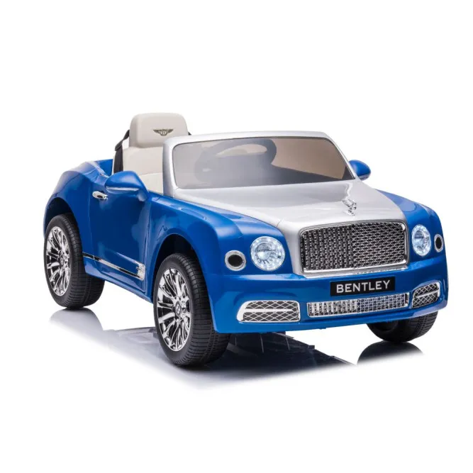 Bentley Mulsanne zilais elektromobilis