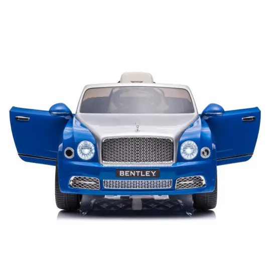 Bentley Mulsanne zilais elektromobilis