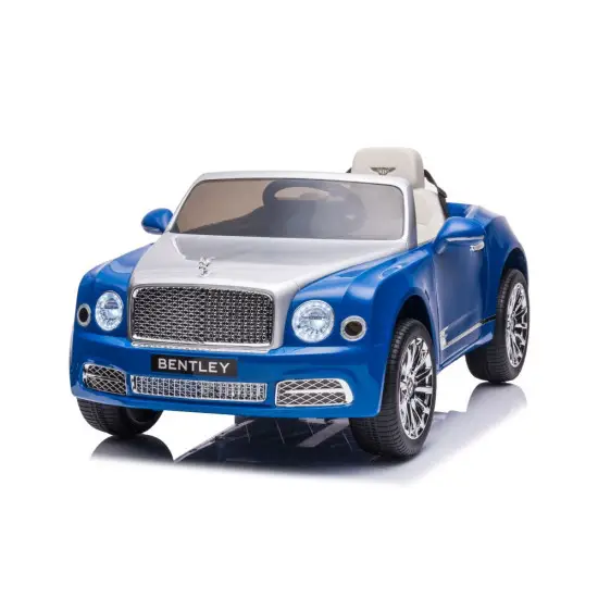 Bentley Mulsanne zilais elektromobilis