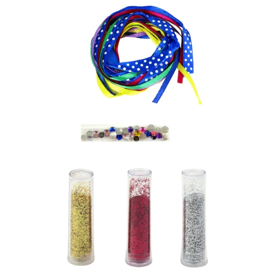 DIY Glitter Ribbon Bracelet Making Kit