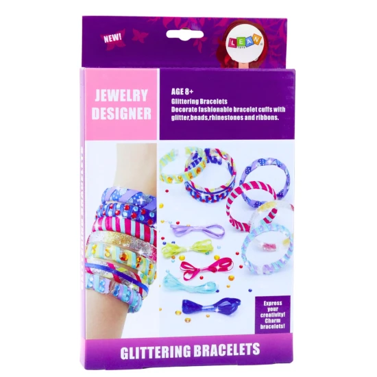 DIY Glitter Ribbon Bracelet Making Kit