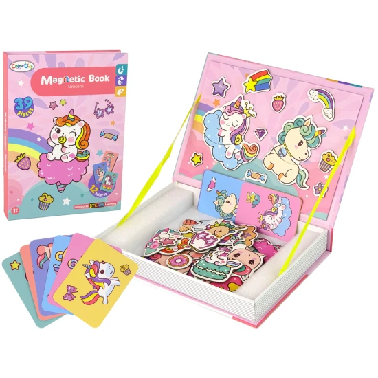 Magnētiskā puzle Vienradzis Magnētiskie dēļi un magnēti