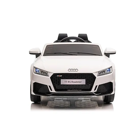 Audi TT RS balts ar akumulatoru darbināms automobilis Elektriskās mašīnas bērniem