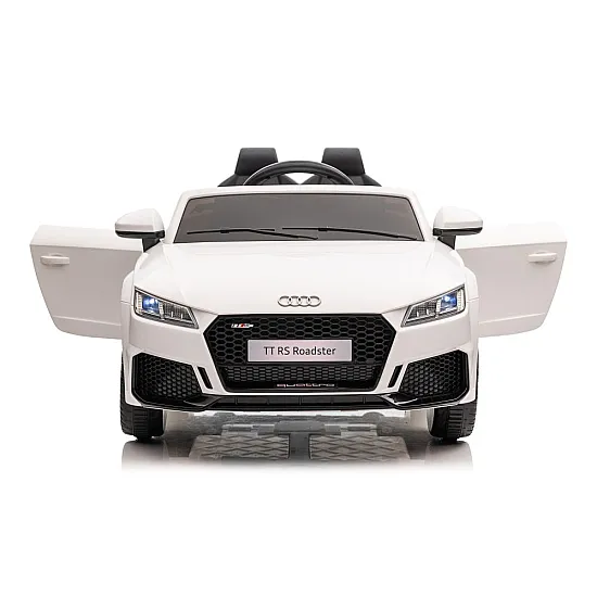 Audi TT RS balts ar akumulatoru darbināms automobilis Elektriskās mašīnas bērniem