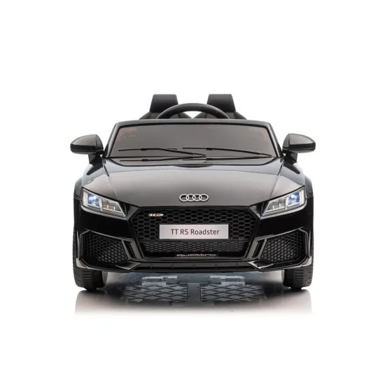 Ar akumulatoru darbināms Audi TT RS melnais automobilis Elektriskās mašīnas bērniem