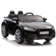 Ar akumulatoru darbināms Audi TT RS melnais automobilis