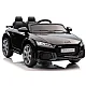 Ar akumulatoru darbināms Audi TT RS melnais automobilis Elektriskās mašīnas bērniem