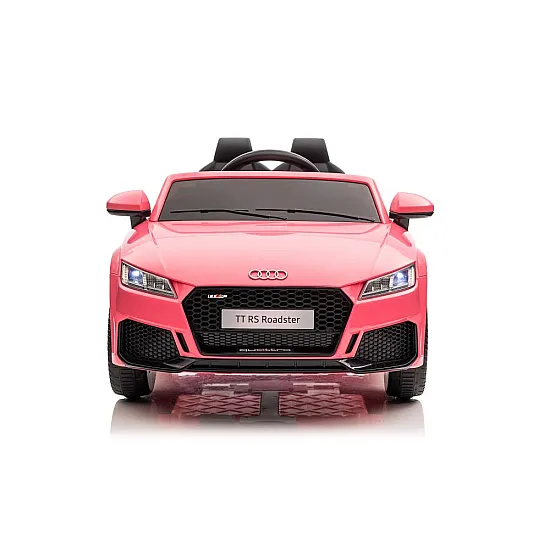 Audi TT RS rozā ar akumulatoru darbināms automobilis Elektriskās mašīnas bērniem