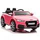 Audi TT RS rozā ar akumulatoru darbināms automobilis Elektriskās mašīnas bērniem