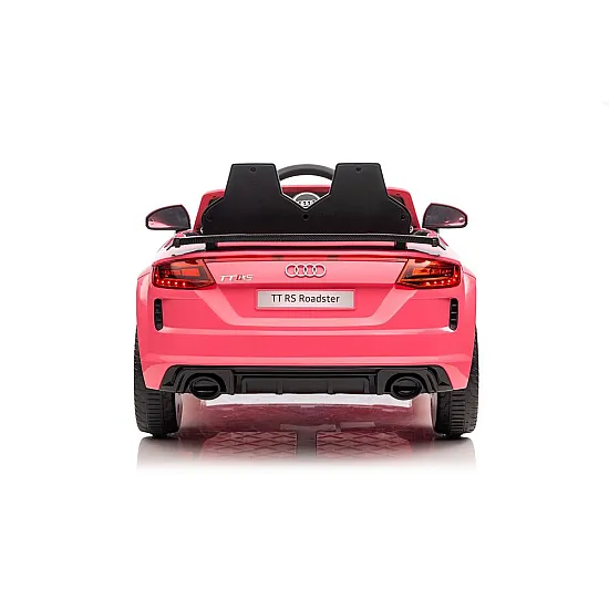 Audi TT RS rozā ar akumulatoru darbināms automobilis Elektriskās mašīnas bērniem