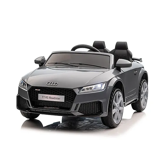 Audi TT RS pelēks ar akumulatoru darbināms automobilis Elektriskās mašīnas bērniem