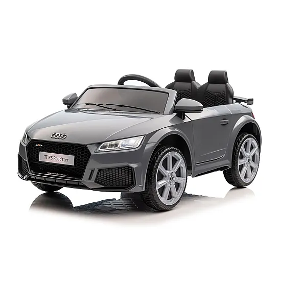 Audi TT RS pelēks ar akumulatoru darbināms automobilis Elektriskās mašīnas bērniem