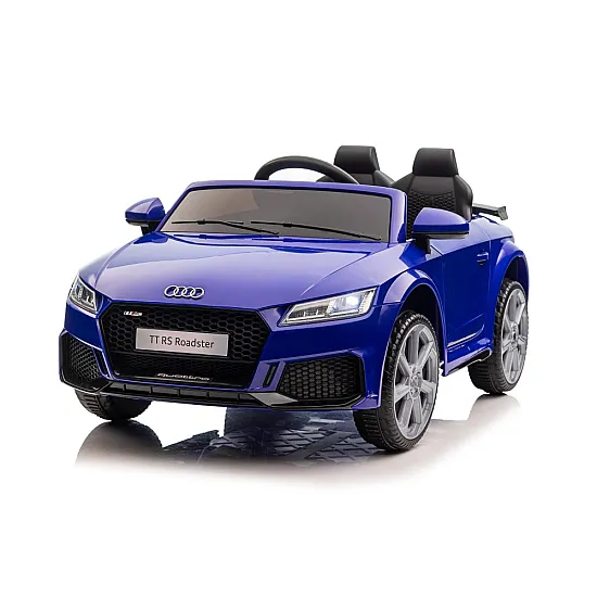 Audi TT RS tumši zils ar akumulatoru darbināms automobilis Elektriskās mašīnas bērniem