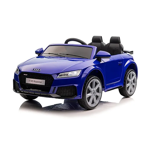 Audi TT RS tumši zils ar akumulatoru darbināms automobilis Elektriskās mašīnas bērniem