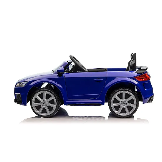 Audi TT RS tumši zils ar akumulatoru darbināms automobilis Elektriskās mašīnas bērniem