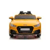 Audi TT RS dzeltenais ar akumulatoru darbināmais automobilis Elektriskās mašīnas bērniem