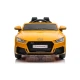 Audi TT RS dzeltenais ar akumulatoru darbināmais automobilis Elektriskās mašīnas bērniem