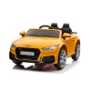 Audi TT RS dzeltenais ar akumulatoru darbināmais automobilis Elektriskās mašīnas bērniem