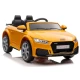 Audi TT RS dzeltenais ar akumulatoru darbināmais automobilis Elektriskās mašīnas bērniem