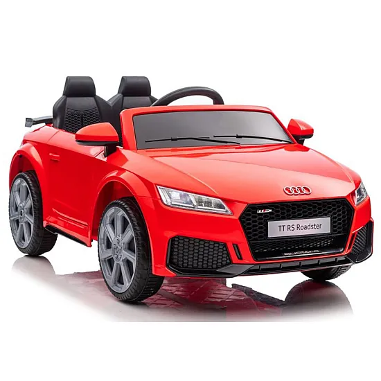 Audi TT RS sarkanais ar akumulatoru darbināmais automobilis Elektriskās mašīnas bērniem