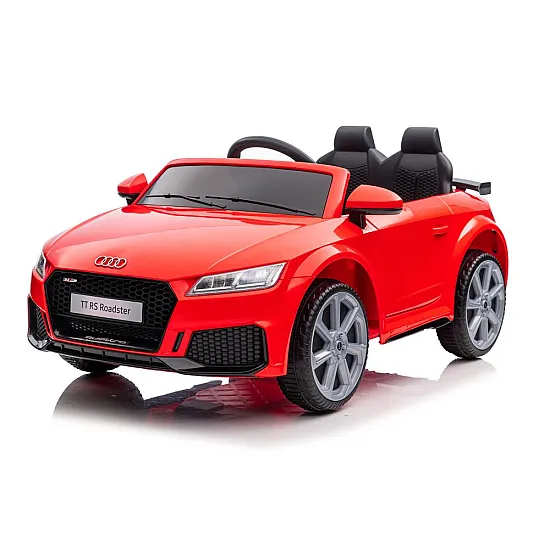Audi TT RS sarkanais ar akumulatoru darbināmais automobilis Elektriskās mašīnas bērniem