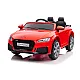 Audi TT RS sarkanais ar akumulatoru darbināmais automobilis Elektriskās mašīnas bērniem
