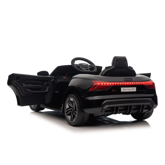 Melns elektriskais Audi E-Tron GT auto QLS-6888 Elektriskās mašīnas bērniem