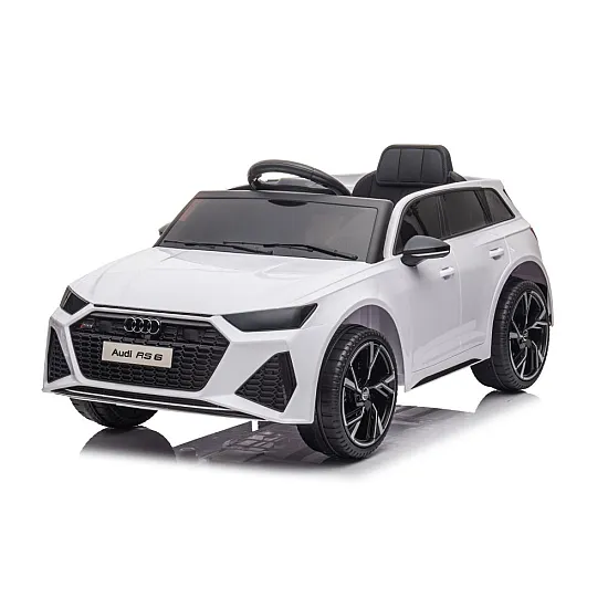 Balta elektriskā automašīna Audi RS6 BRD-2118 Automašīnas