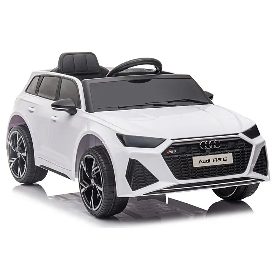 Balta elektriskā automašīna Audi RS6 BRD-2118 Automašīnas