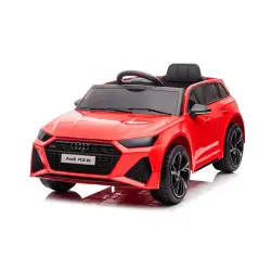 Audi RS6 BRD-2118 sarkans ar akumulatoru darbināms automobilis