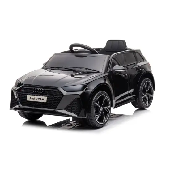 Melns elektromobilis Audi RS6 BRD-2118 Automašīnas